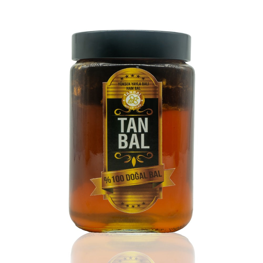 Tanbal Organik Süzme Bal 1 KG Cam Kavanoz