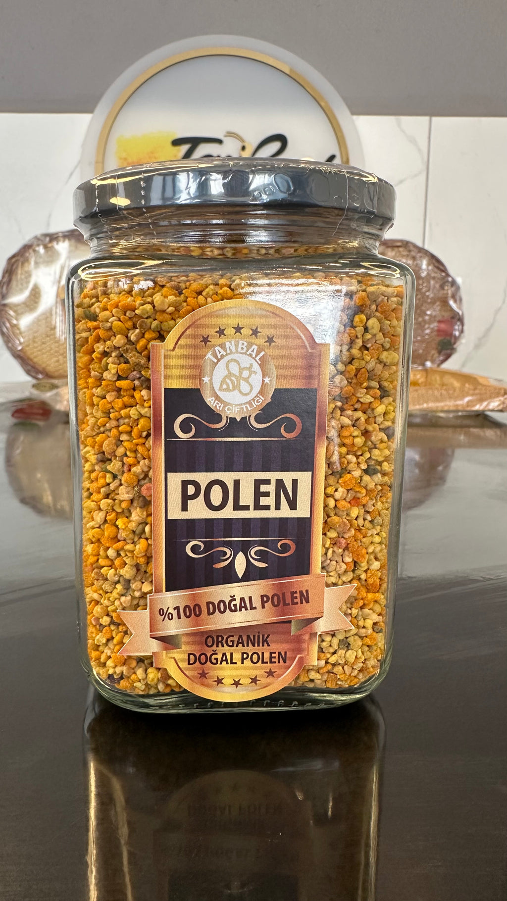 Tanbal Organik Arı Poleni 500 GR Cam Kavanoz
