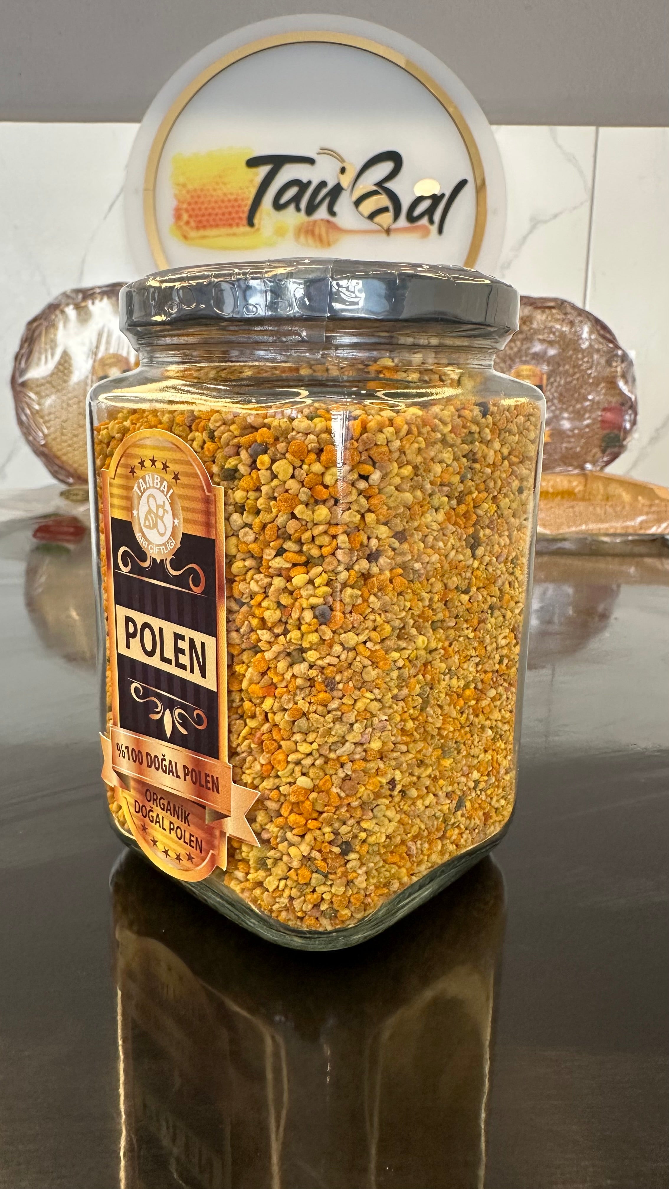Tanbal Organik Arı Poleni 500 GR Cam Kavanoz