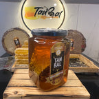 Tanbal Petekli Süzme Bal 1 KG Cam Kavanoz