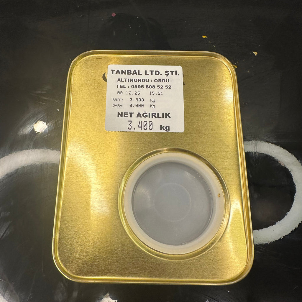 Tanbal Organik Süzme Bal 3 KG Büyük Boy Teneke