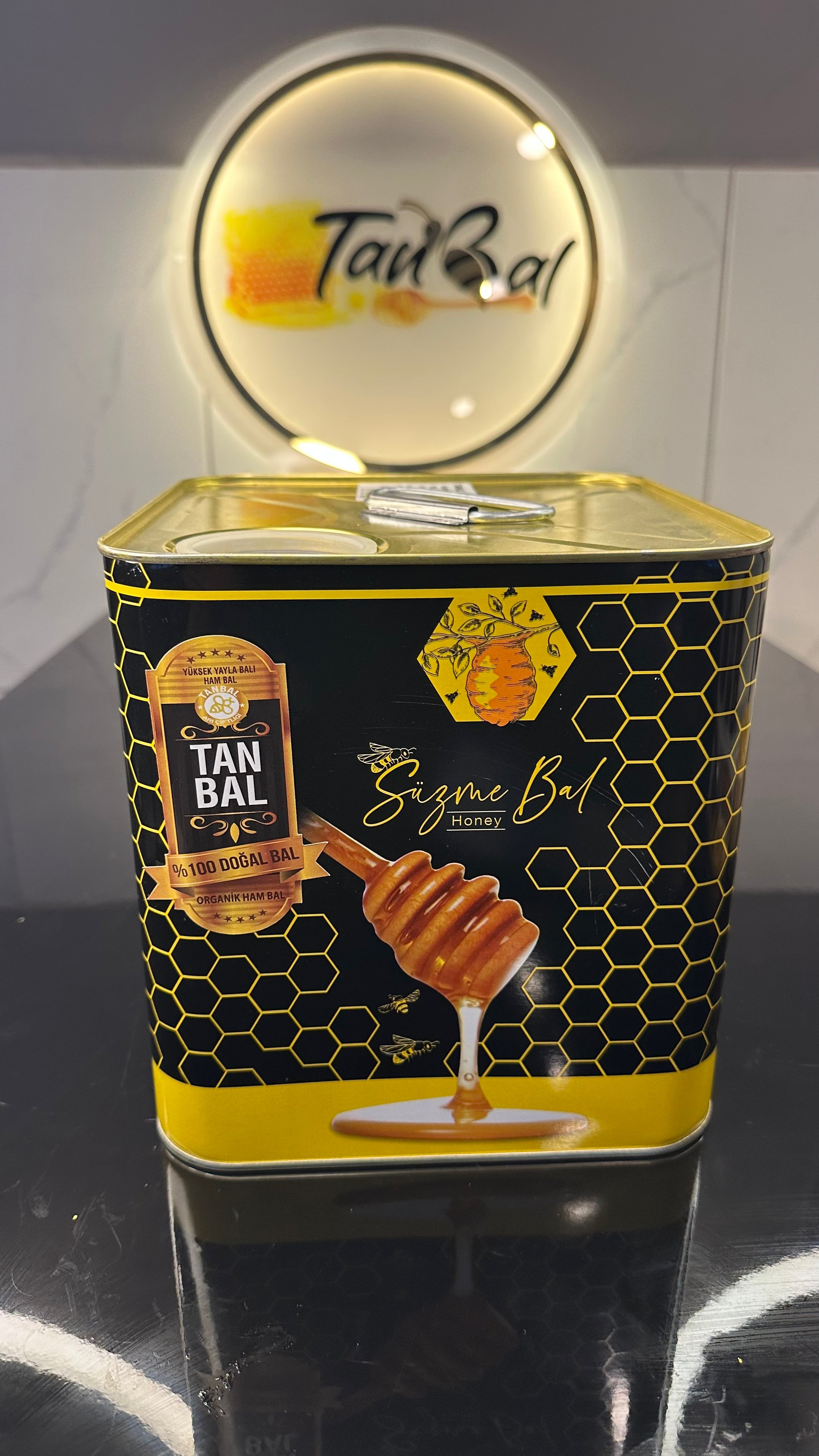 Tanbal Organik 1. Sınıf Ham Bal 10 KG Teneke