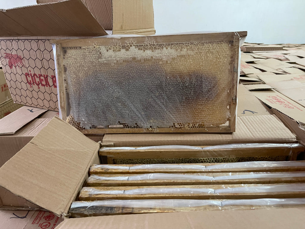 Tanbal Kırmızı Seri Orta Polenli Petekli Çerçeve Bal