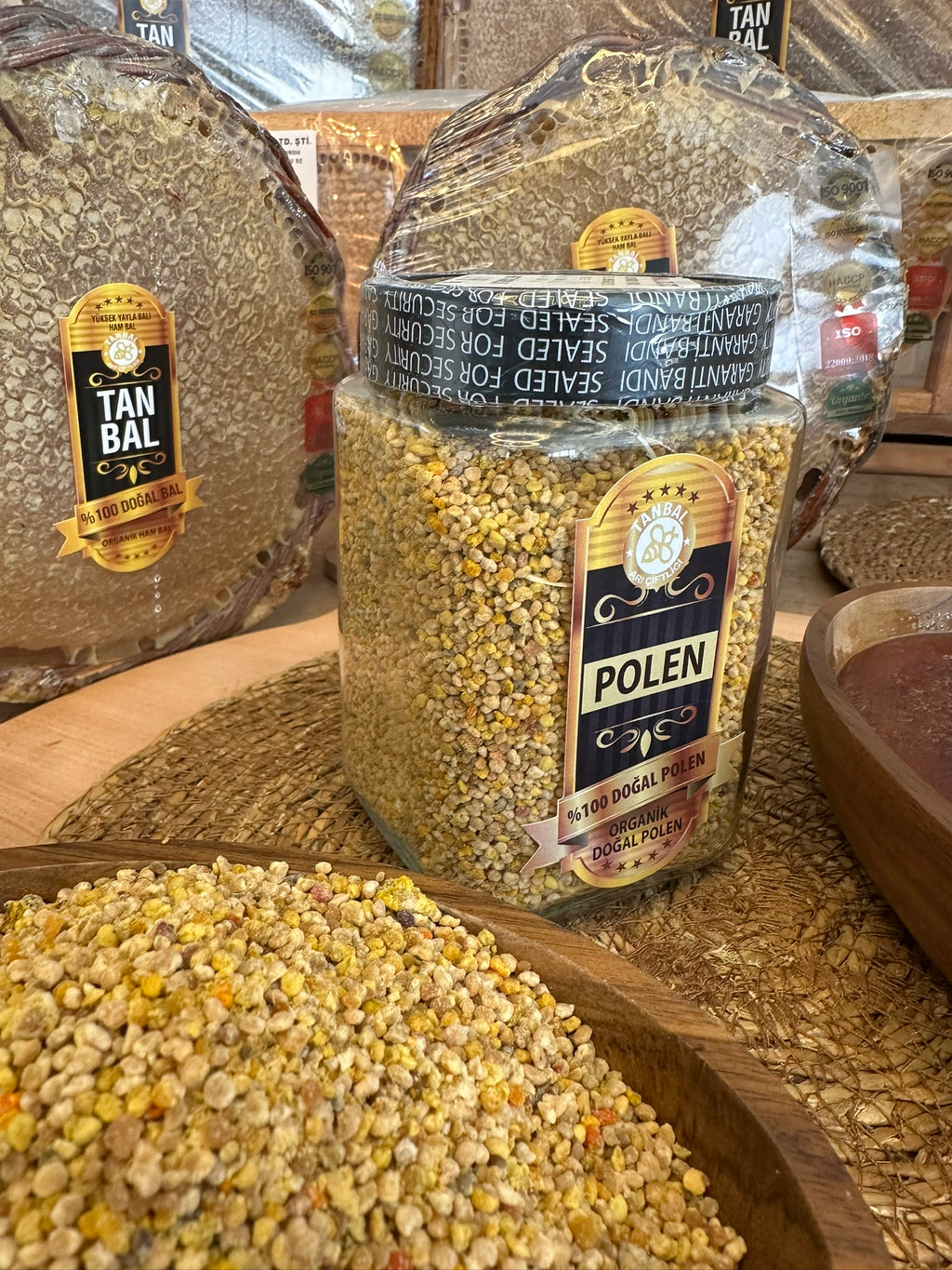 Tanbal Organik Arı Poleni 500 GR Cam Kavanoz