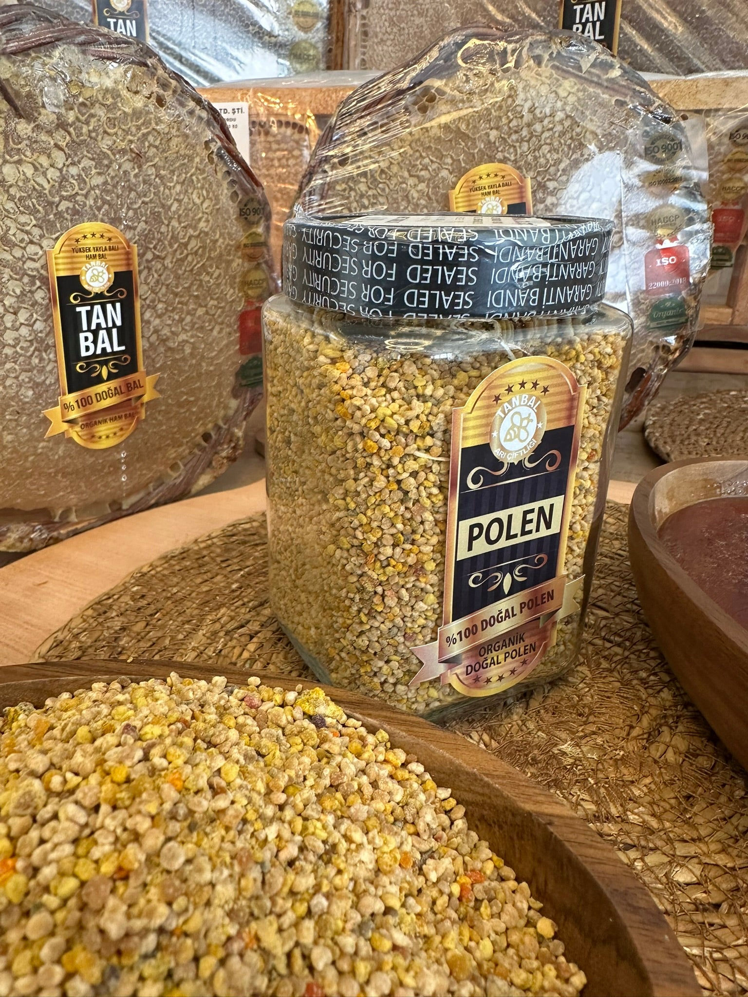 Tanbal Organik Arı Poleni 500 GR Cam Kavanoz