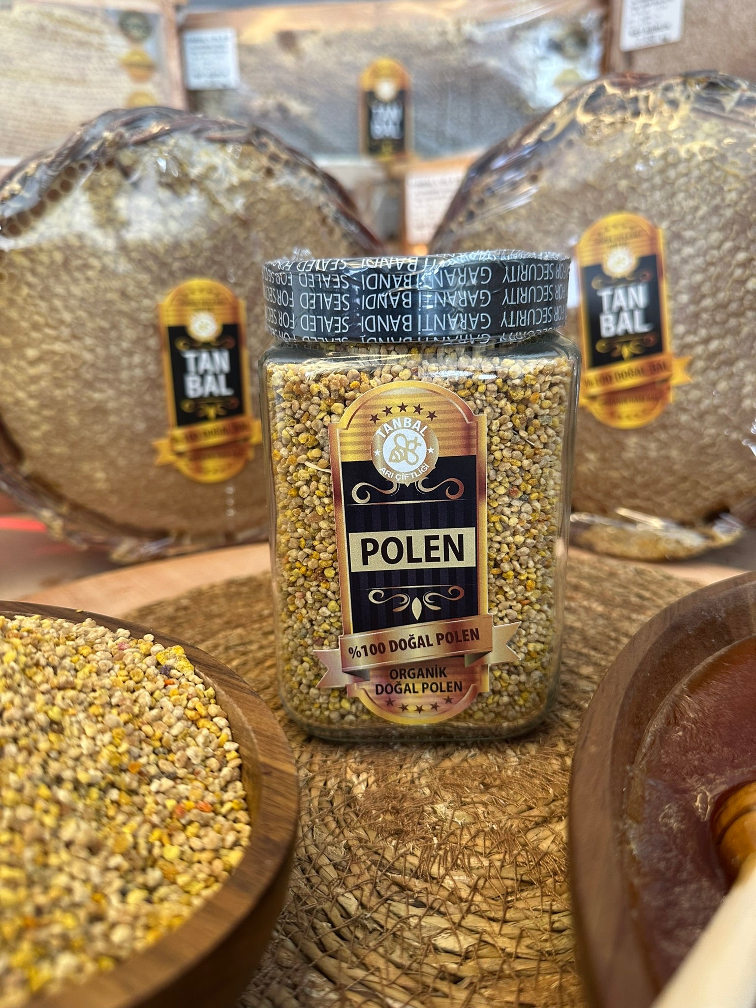 Tanbal Organik Arı Poleni 500 GR Cam Kavanoz