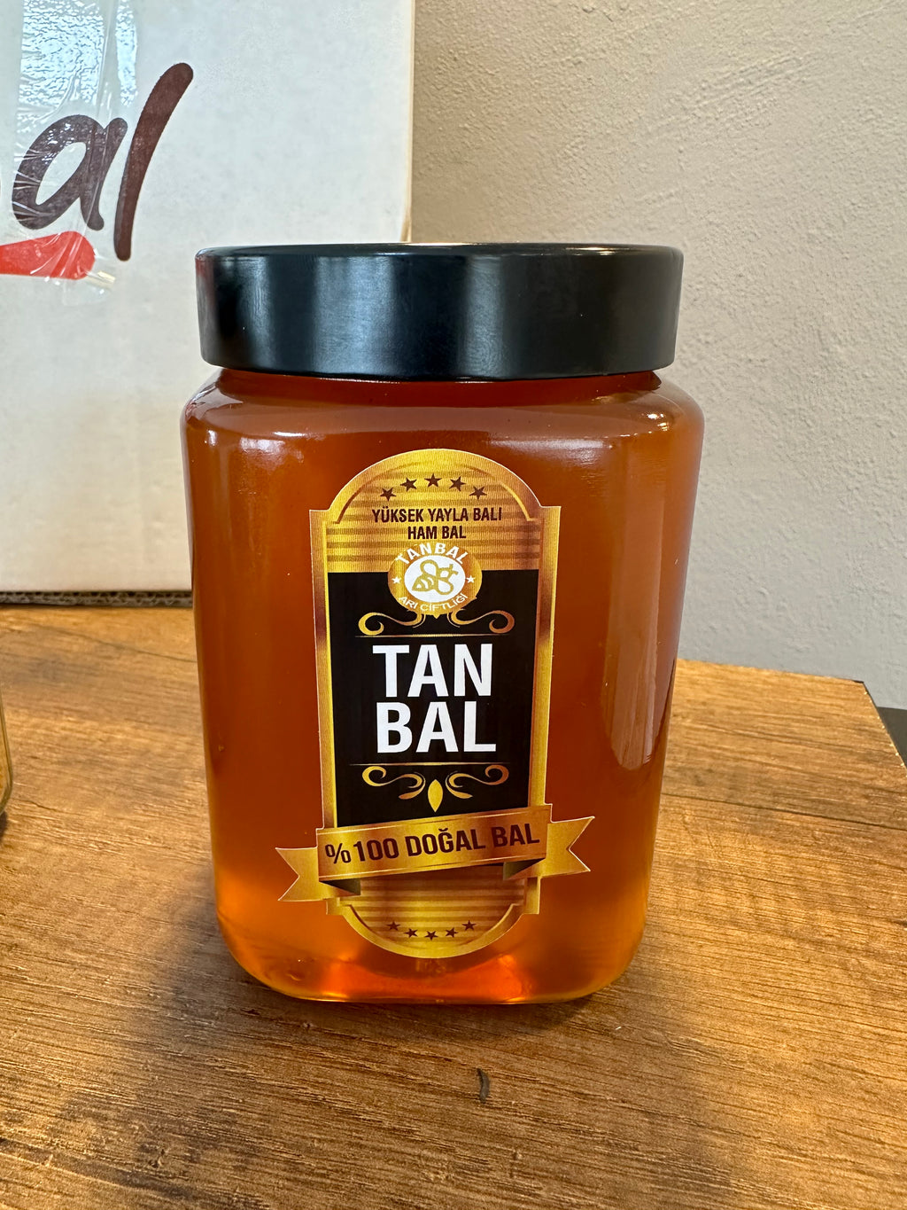 Tanbal Organik Süzme Bal 1 KG Cam Kavanoz
