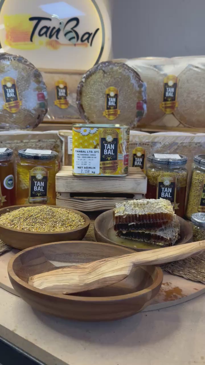 Tanbal Organik Süzme Bal 2 KG Orta Boy Teneke